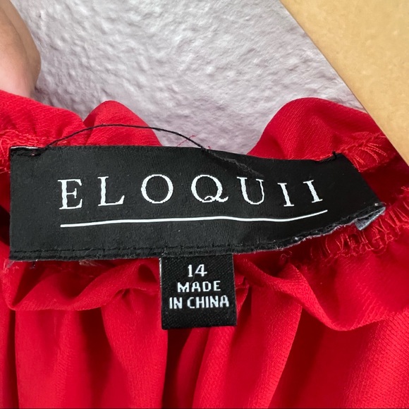 Eloquii red blouse size 14 - Picture 7 of 11